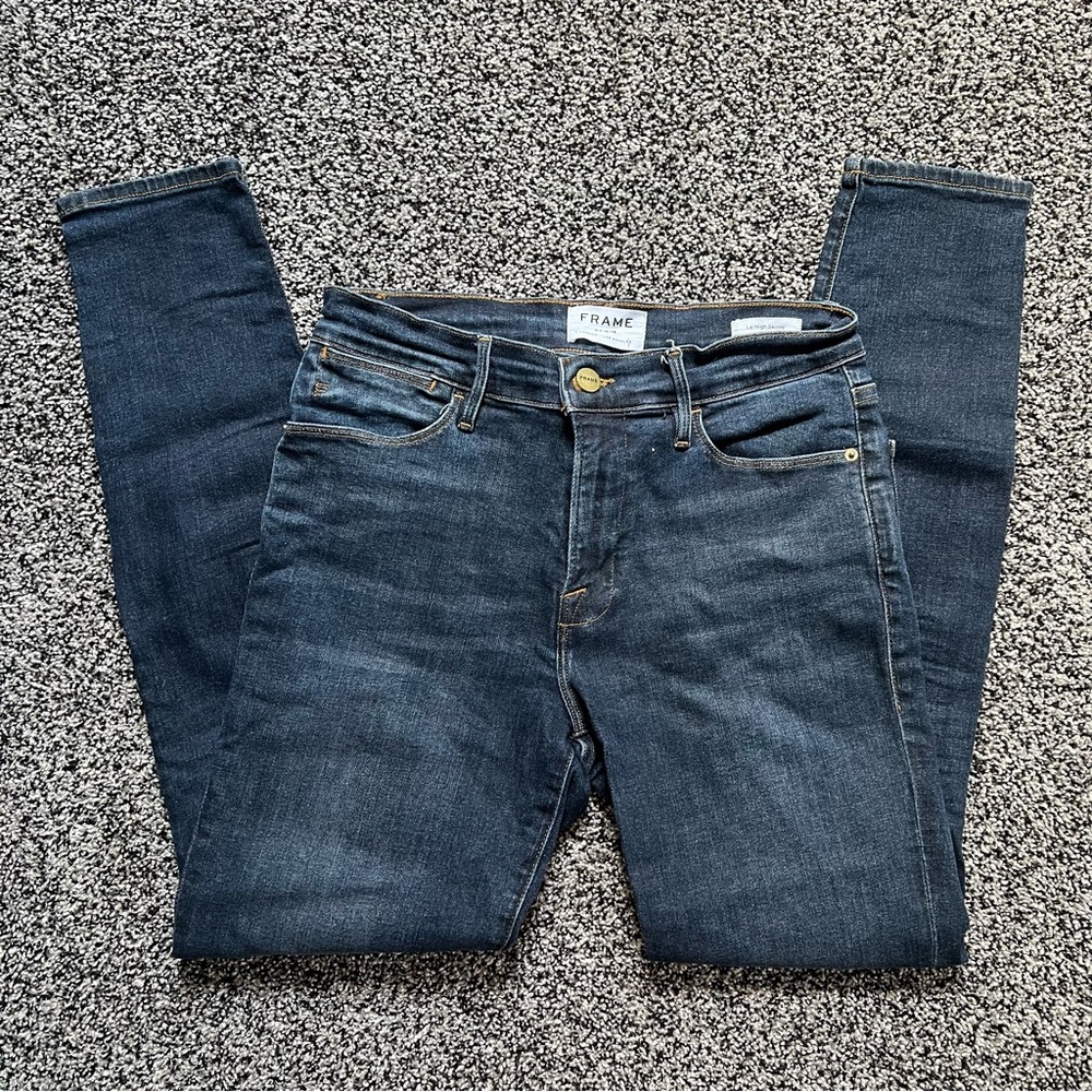 Frame Le High Skinny jeans in Harvard